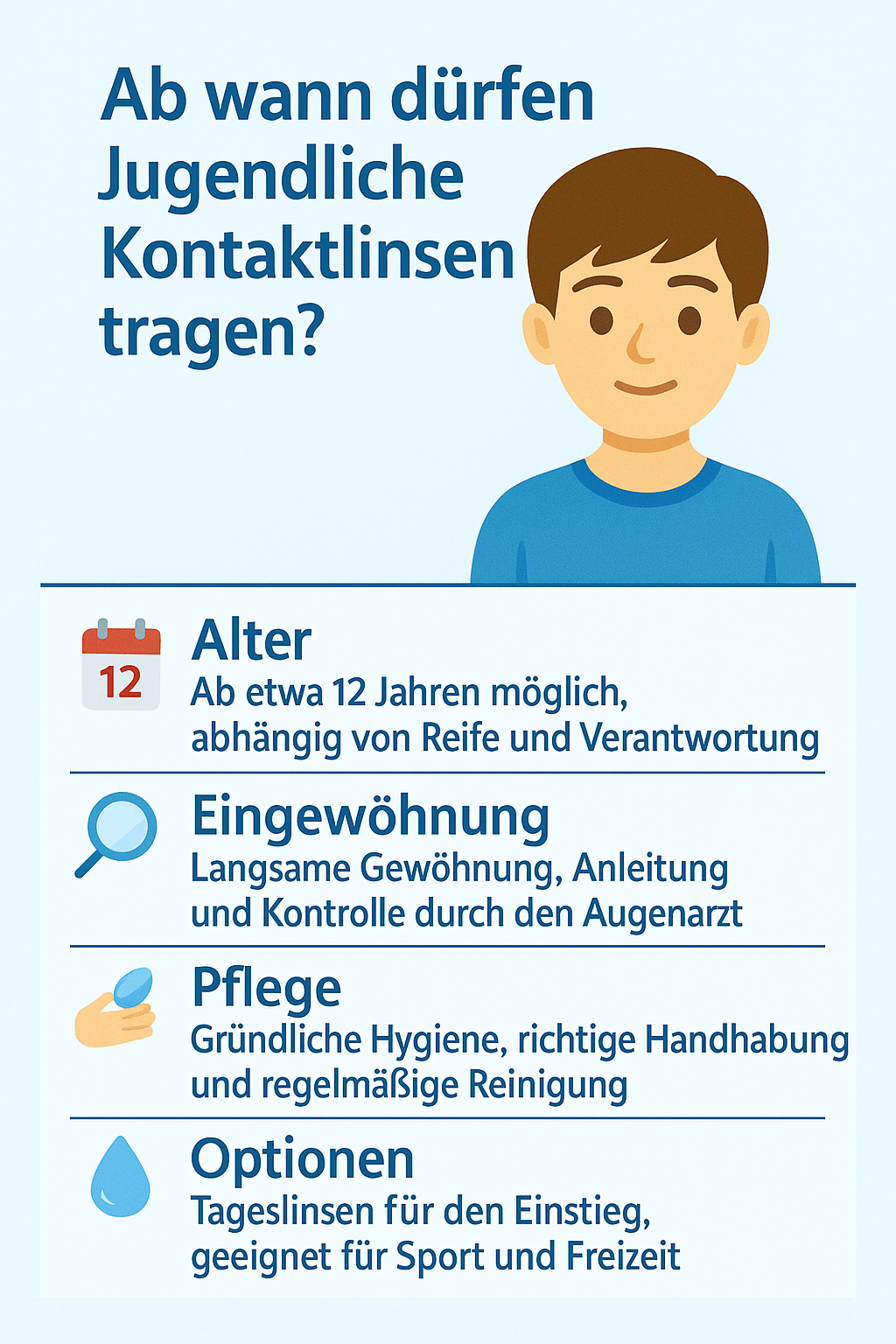 ab wann Kontaktlinsen tragen